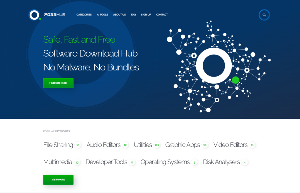 Use this site to download open source software for free