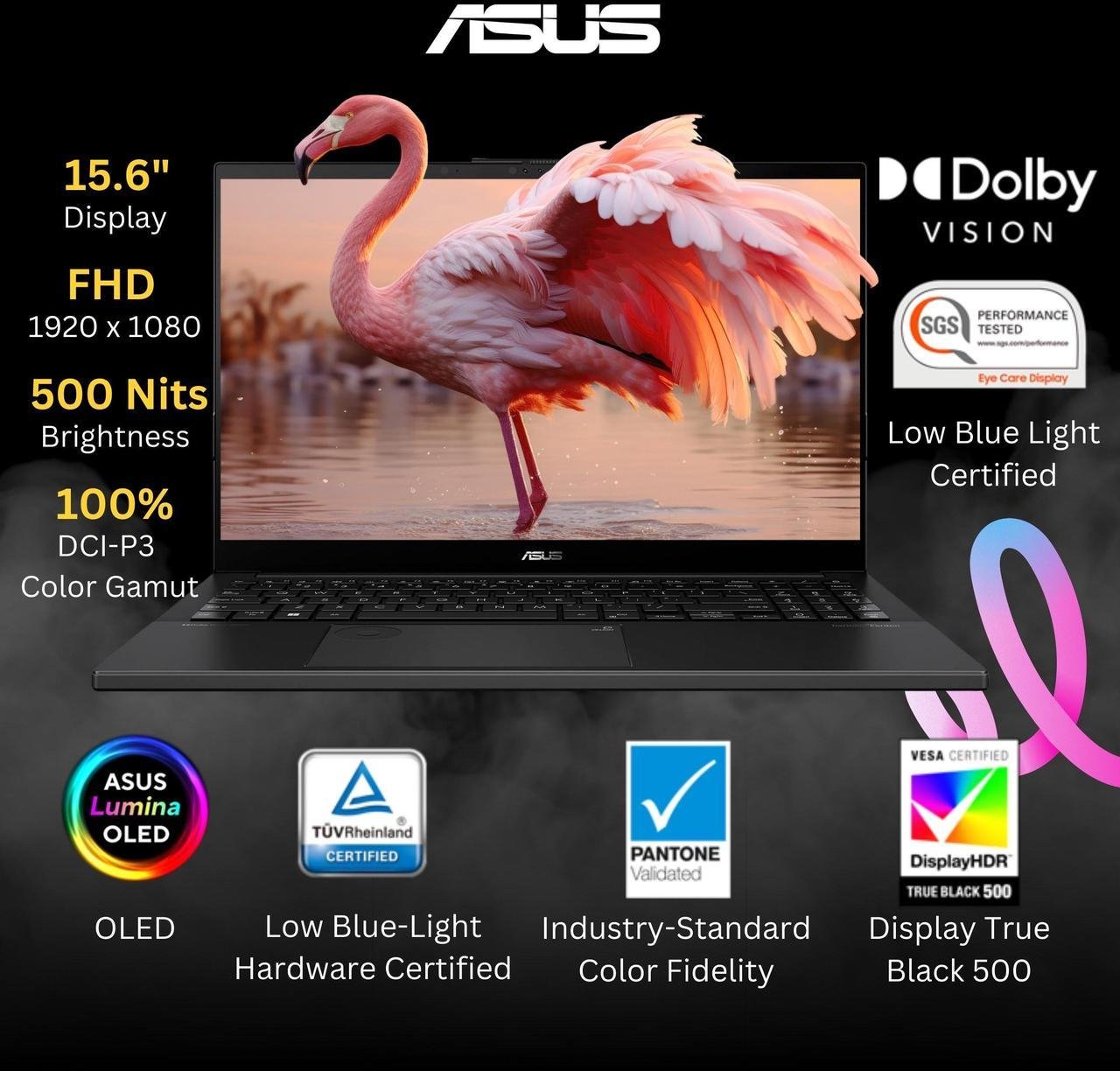 ASUS 2024 Vivobook 15 AI Laptop, 15.6″ OLED Displa, Core Ultra 7 155H