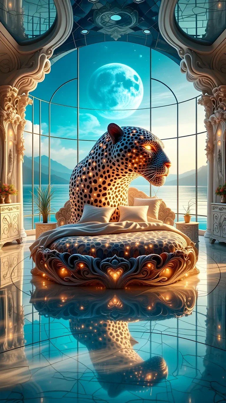 Golden Leopard Bedroom