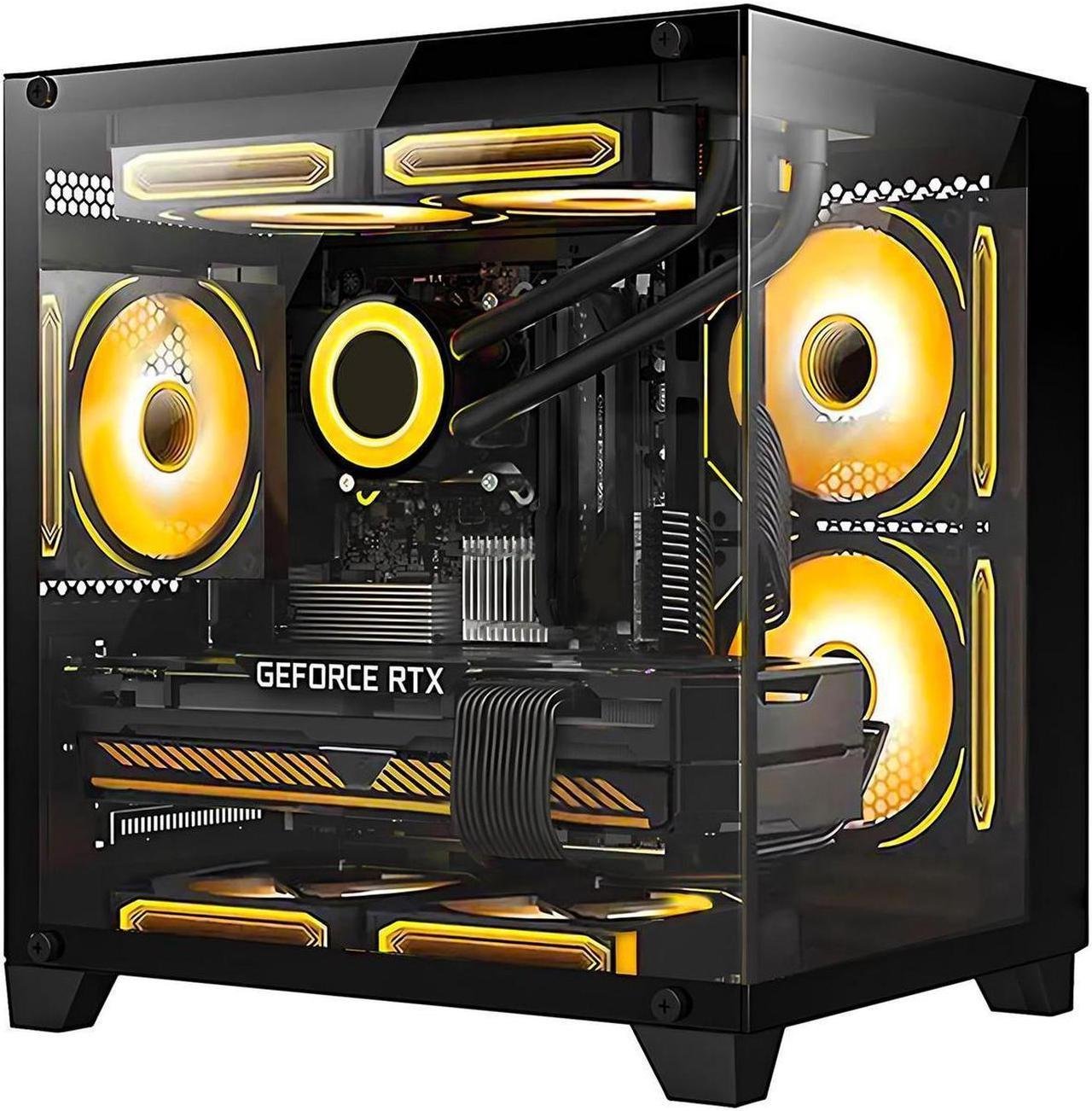 Hoengager Gaming PC -AMD Ryzen 7 5700X 3.4 GHz-RTX 4060 8GB-32GB DDR4 RAM
