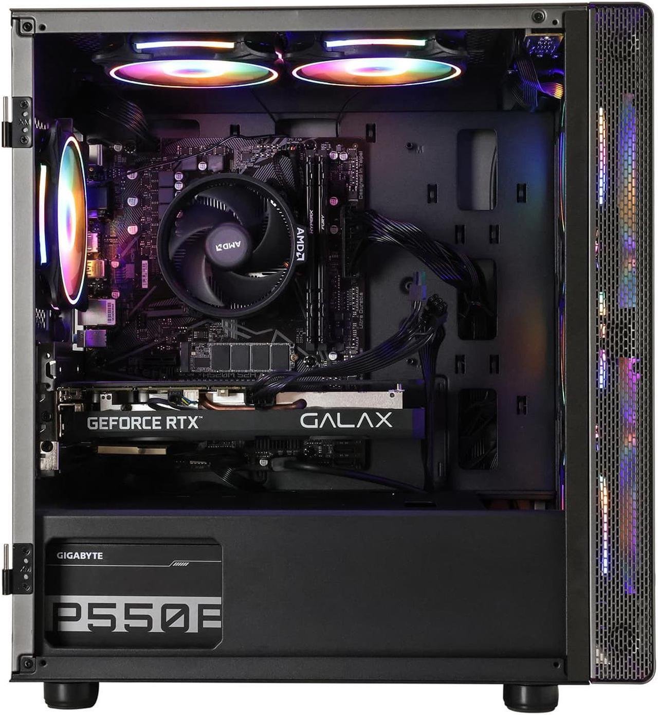 MXZ Gaming PC Desktop Computer, AMD Ryzen 5 5600 3.7GHz